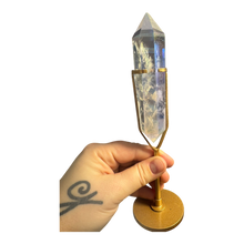  Angel Aura Clear Quartz Point (in stand)