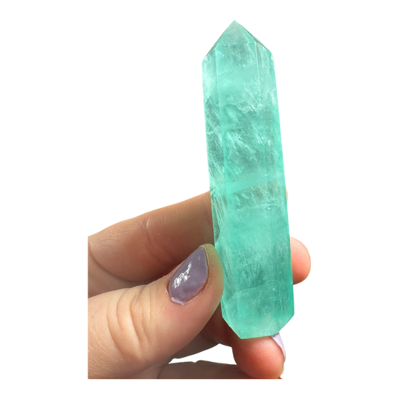 Green Baja Fluorite Tower