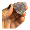 Amethyst Clusters Heart