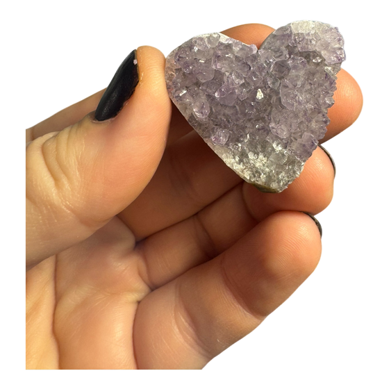 Amethyst Clusters Heart