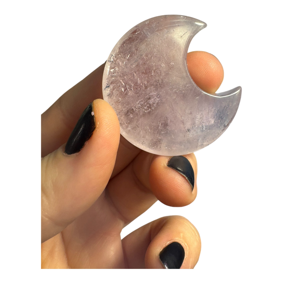 Lavender Fluorite Moon