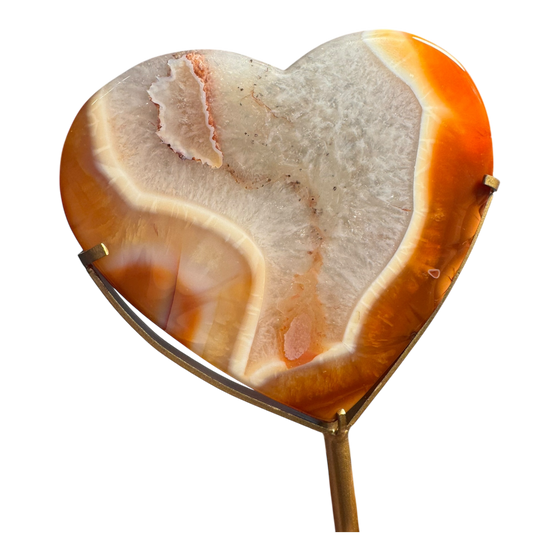 Carnelian Heart (in stand)