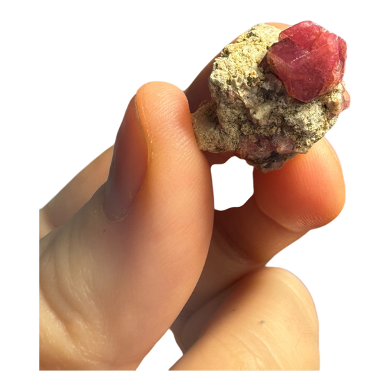 Raspberry Garnet Specimen