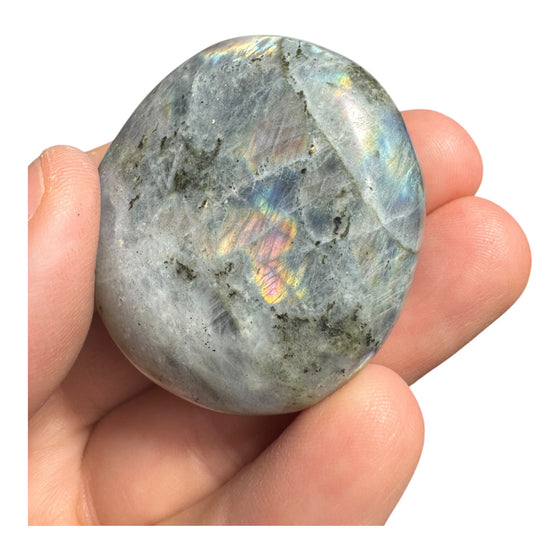 Purple Labradorite Palmstone