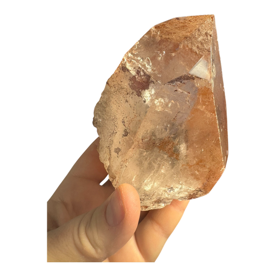 Pink Quartz with Phantom Inclusions