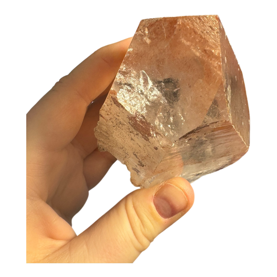 Pink Quartz with Phantom Inclusions