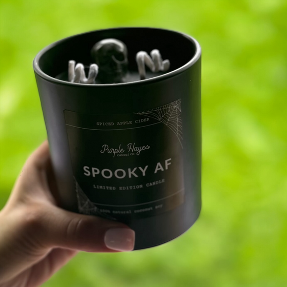 Spooky AF Crystal Candles