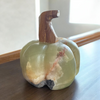 Calcite Pumpkins with Marble Stem