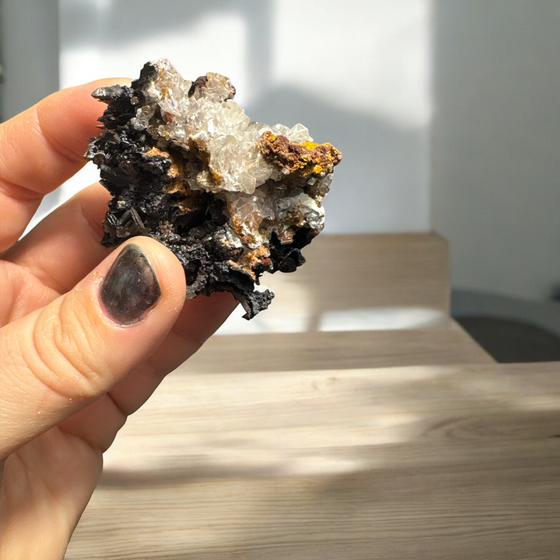 Goethite after Selenite Specimen