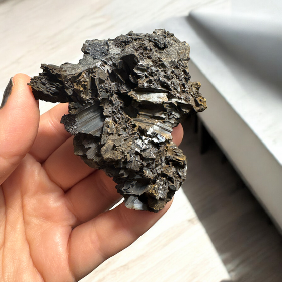 Goethite after Selenite Specimen