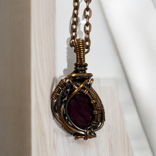  Ruby Wire Wrapped Necklace