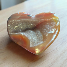  Agate Druzy Heart