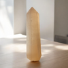 Peach Selenite Tower