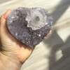 Amethyst Clusters Heart