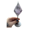 Amethyst Diamond in Stand