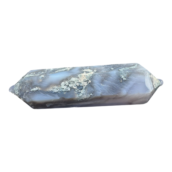 Double Terminated Moss Agate