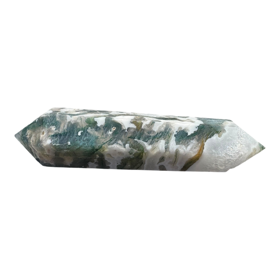 Double Terminated Moss Agate