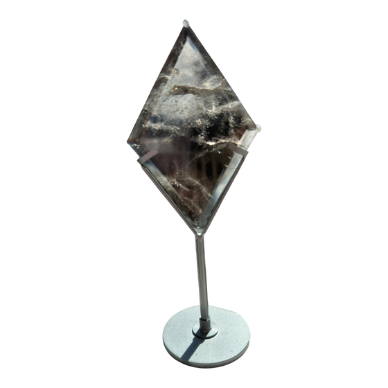 Smoky Quartz Diamond in stand