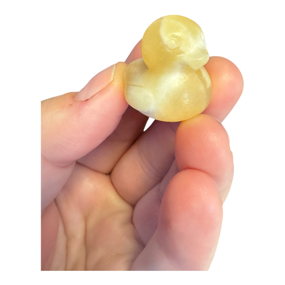Orange Calcite Duck