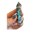 Aura Black Zebra Calcite Tower