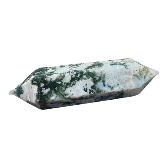 Double Terminated Moss Agate