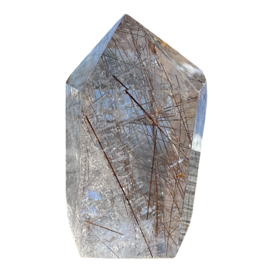Golden Rutile (Rutilated Quartz) Tower