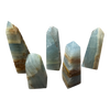 Lemurian Aquatine Calcite (Blue Onyx) Tower