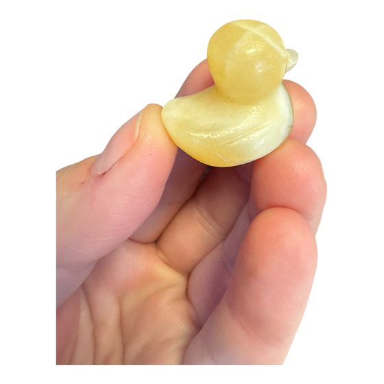 Orange Calcite Duck