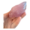 Rose Quartz Skull with Wings