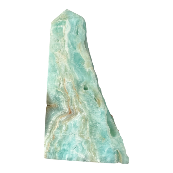 Blue Aragonite Raw Tower