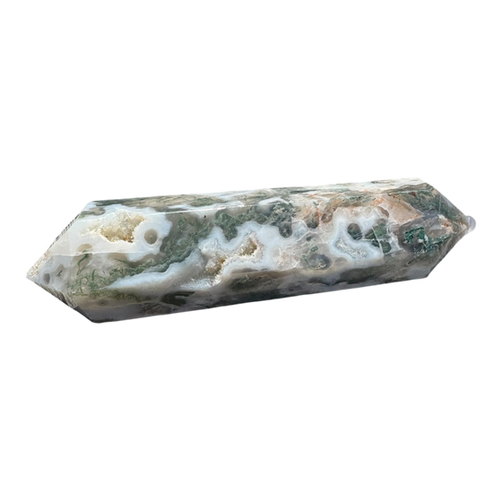 Double Terminated Moss Agate