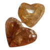 Golden Rutile (Rutilated Quartz) Heart