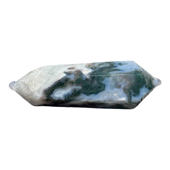 Double Terminated Moss Agate