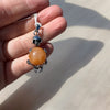 Skeleton Pendant with Crystal Mini Sphere