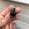 Skeleton Pendant with Crystal Mini Sphere