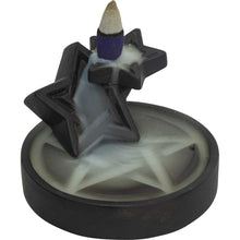  Ceramic Incense Holder Backflow-Triple Pentacles