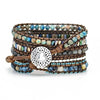 Natural Labradorite & Blue Jasper Apple Watch Band