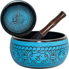  Singing Bowl-Engraved/Medicine Buddha-8"Di.(1.2-1.3Kg)