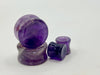 Amethyst Plugs – Double Flare Natural Stone Gauges