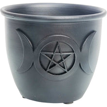  Smudge Pot-Cast Iron Triple Moon 3.5"