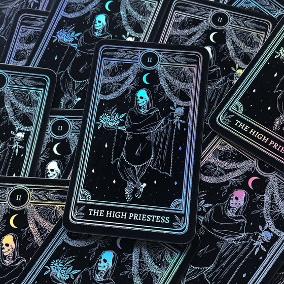 Stickers, Marigold Tarot Holographic: Strength, Lovers,+