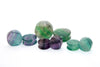 Rainbow Fluorite Plugs – Double Flare Natural Stone Gauges