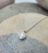 April Birthstone Necklace in Cubic Zirconia + Gold