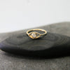 Gold Evil Eye Ring with Moonstone – Intuition + Light