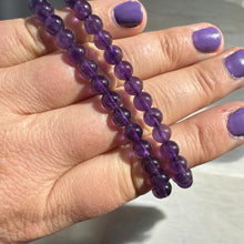  Amethyst 6mm Bracelet