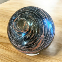  Black Tourmaline with Iron Sphere