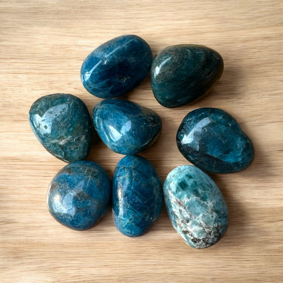 Blue Apatite Tumbled