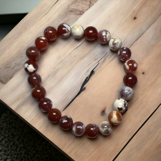 Red Orca Agate Bracelet