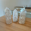 Clear Crackle Quartz Tower