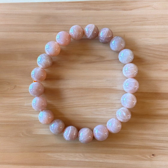 Peach Moonstone Bracelet